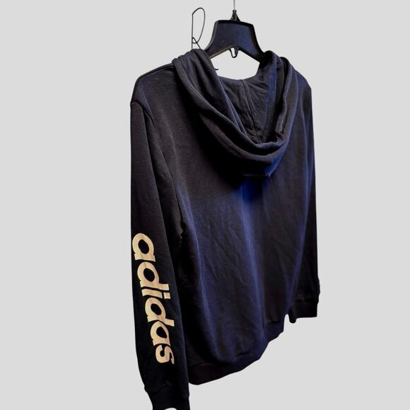 Adidas Zip Hoodie Navy Size L NWT - Picture 3 of 6